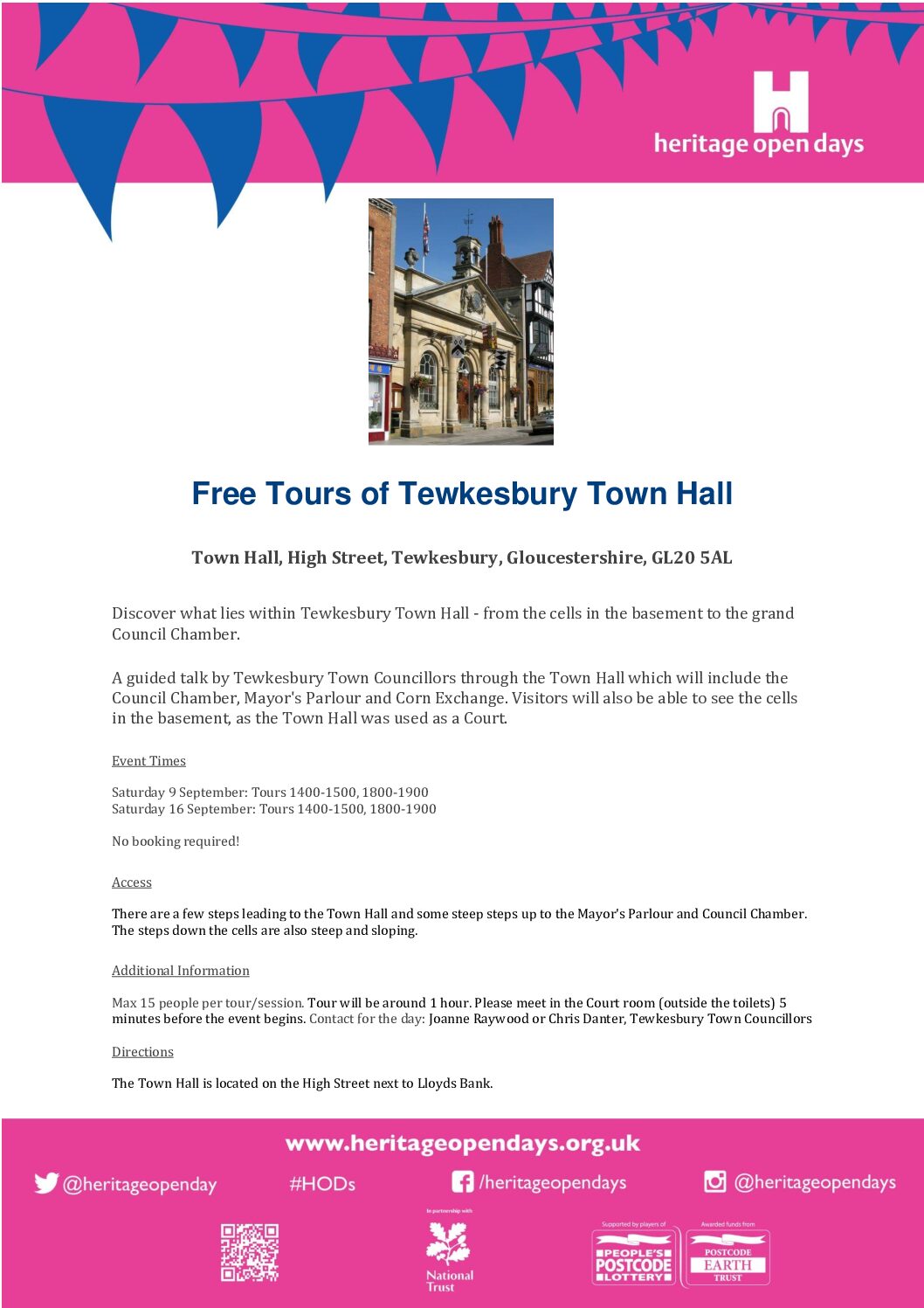 Free tours of the Town Hall – part of Heritage Open Days