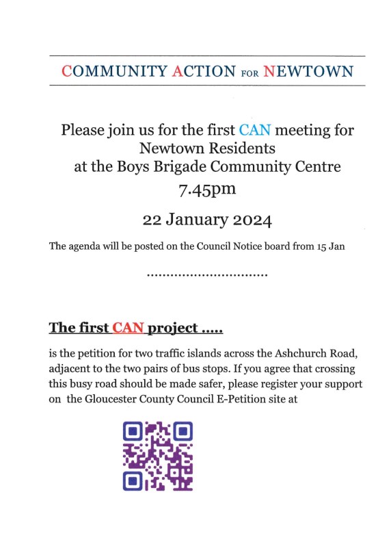 First CAN meeting – Newtown residents