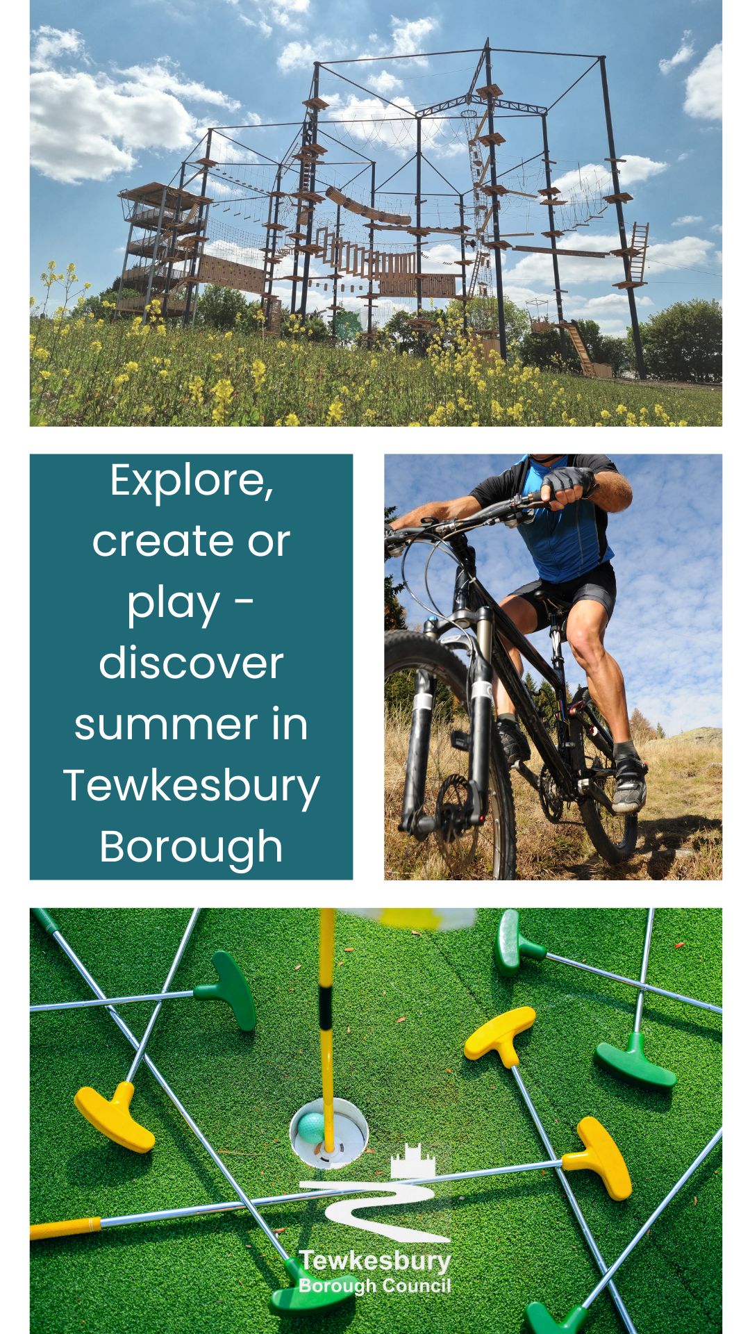 Explore, create or play – discover summer in Tewkesbury Borough